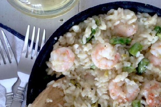 Spring Risotto with Shrimp, Asparagus and Artichoke Hearts Spring Risotto with Shrimp, Asparagus and Artichoke Hearts