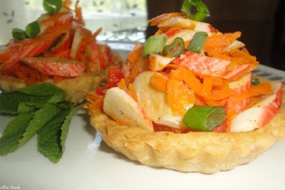 Tartlets With Crab Stick Salad Tartlets With Crab Stick Salad