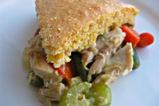 Turkey Pot Pie With Cornbread Crust Turkey Pot Pie With Cornbread Crust