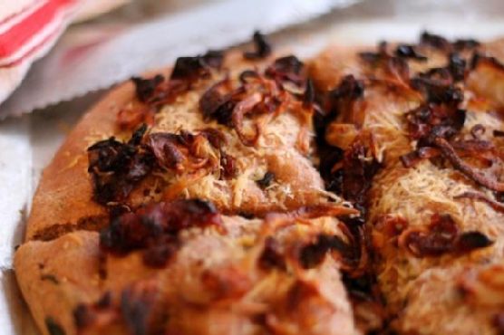 Whole Wheat Focaccia Bread with Caramelized Onion Whole Wheat Focaccia Bread with Caramelized Onion