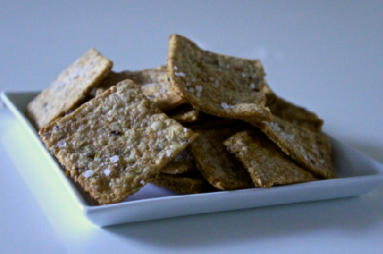Whole-wheat Flaxseed and Fennel Crackers Whole-wheat Flaxseed and Fennel Crackers