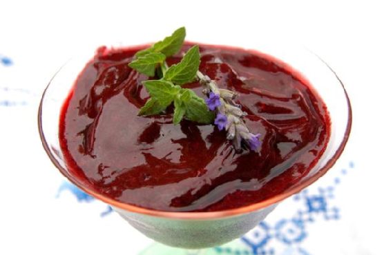 Wild Blackberry Sorbet With Garden Mint & Lavender