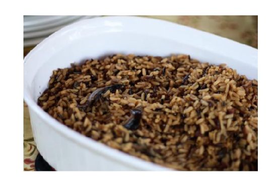 Wild Rice With Bacon, Mushrooms & Green Onions Wild Rice With Bacon, Mushrooms & Green Onions