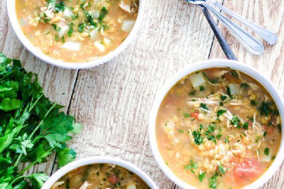 Red Lentil Soup with Chicken and Turnips Red Lentil Soup with Chicken and Turnips