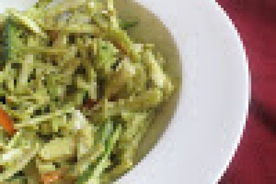 Creamy Vegan Coleslaw Dressed with Avocado