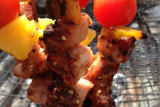 Chicken and Mango Skewer Chicken and Mango Skewer