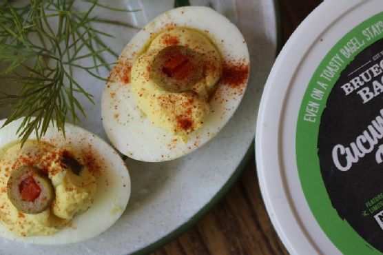 Cucumber Dill Cream Cheese Deviled Eggs Cucumber Dill Cream Cheese Deviled Eggs