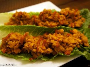 Asian Chickpea Lettuce Wraps